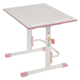 Растущая парта-трансформер Polini kids Simple М1 75х55 см, белый-розовый Растущая парта-трансформер Polini kids Simple М1 75х55 см, белый-розовый